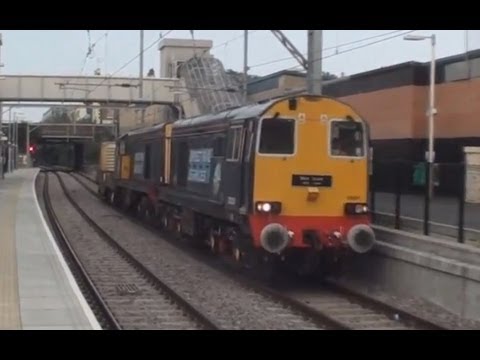 DRS 20301+305 at Caledonian Road on Sizewell flasks