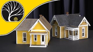 HO DPM House Kits | Building Kits | Woodland Scenics | Model Scenery