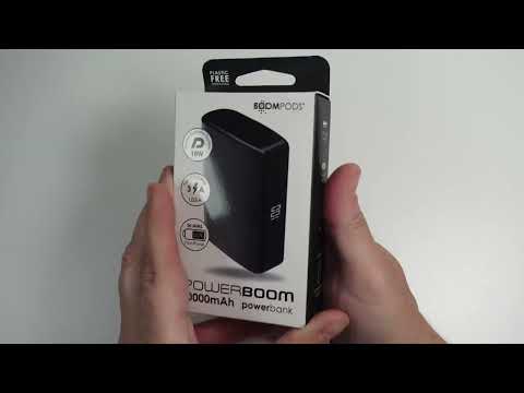 BOOMPODS Powerboom Portable Power Bank, Leistungsstark und kompakt, passt