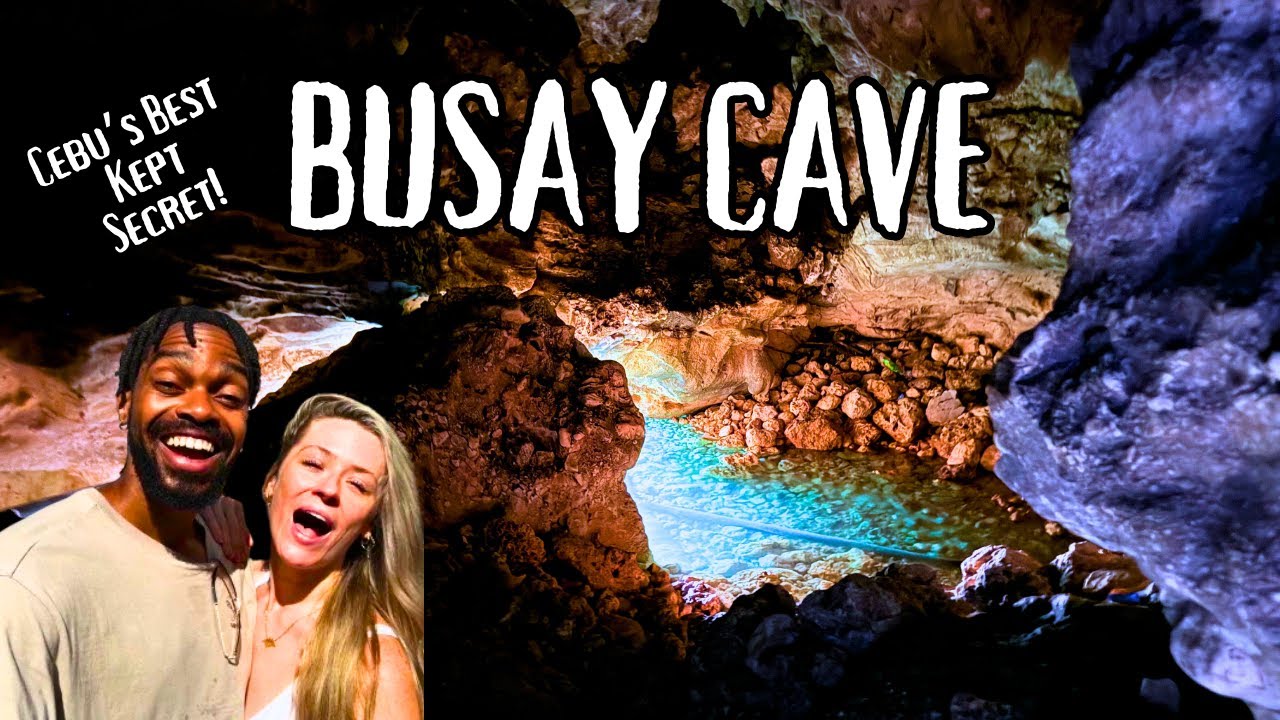 Join a duo on a captivating journey through Busay Cave.