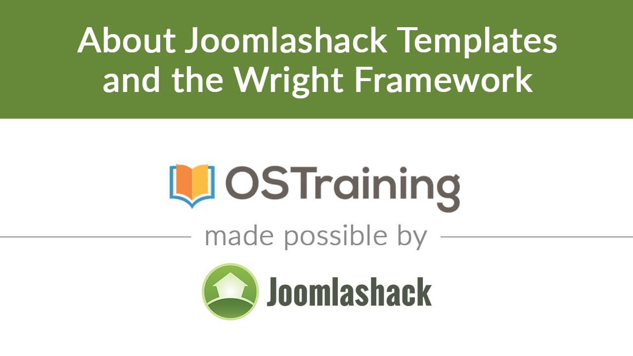 #13: About Joomla Templates and Wright Framework