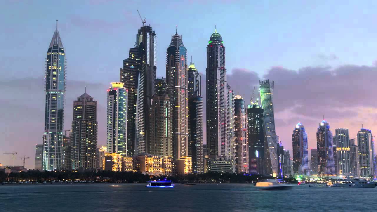 Dubai Marina Timelapse, Marina Arcade