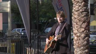 Eric Hutchinson sings Back to Where I Was in Santana Row for Mix 106.5 FM