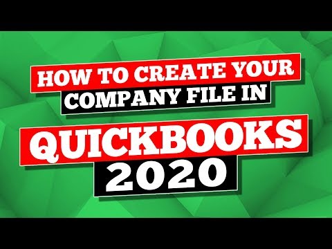 QuickBooks 2020 Tutorial How to Create Your Company File in QuickBooks Desktop 2020