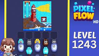 Pixel Flow Level 1243 Solution Walkthrough
