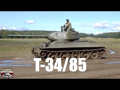 T-34/85 + Summertime + Mud = Great Time for Tank Fun