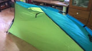 Strandmuschel Strandzelt Sonnenschutz Sichtschutz Strand Schutzzelt unboxing und Montage Anleitung