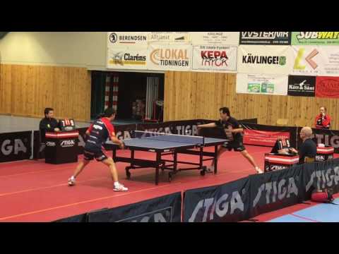 Swedish Table Tennis League, Kävlinge vs. Söderhamn 2016-11-22