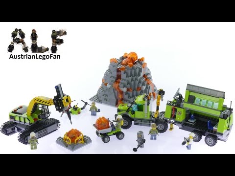 Vidéo LEGO City 60124 : La base d'exploration du volcan