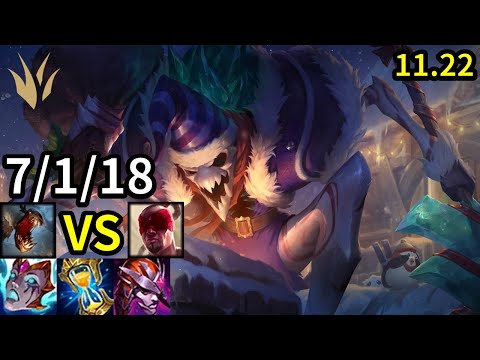 Fiddlesticks Jungle vs Lee Sin - KR Master | Patch 11.22