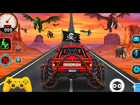 Mega Ramp 🛣️🚨 Challenge ! Super Crazy GT Monster Truck Racing Stunts 🏎️🚕 | Android Gameplay🎮