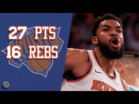 Karl-Anthony Towns 27 pts 16 rebs vs Hornets 24/25 season