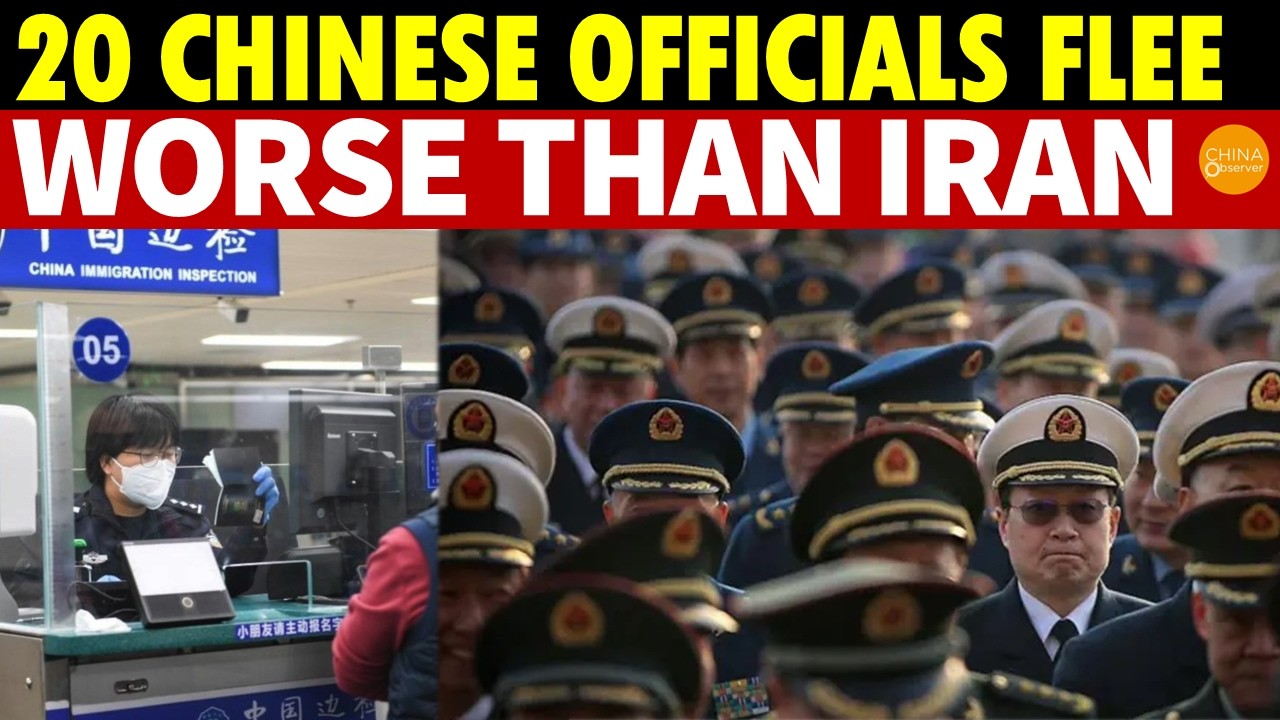 Shocking! 20 Chinese Officials Defect in Just One Month—Worse Than Iran!