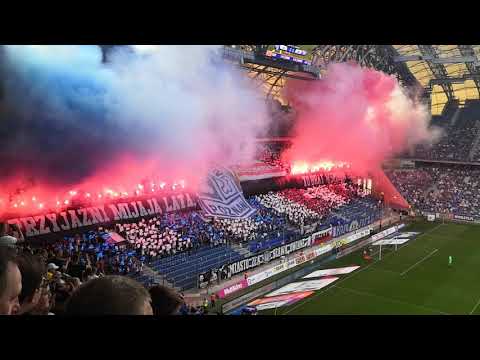 Oprawa Lecha i Cracowi w Poznaniu 1.09 2019r.