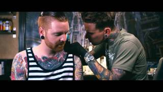 Backstage Ink | Matty Mullins of Memphis May Fire gets a Neck Tattoo by London Reese