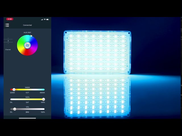 Video Teaser für GVM-RGB-10S Professional Video RGB on Camera Video Light with Control Knob