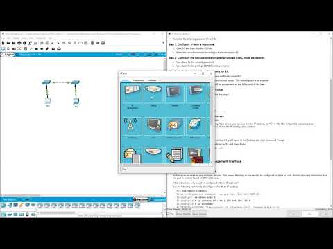 CCNA1-ITNv7 - 2.7.6 Packet Tracer - Implement Basic Connectivity