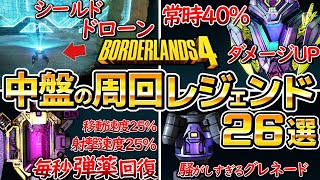 【ボーダーランズ4】序盤から中盤の砂漠と雪山、ボス周回レジェンドまとめ、初心者におすすめ、レベル上げ、経験値稼ぎ、厳選、レジェンダリー【ボダラン4】