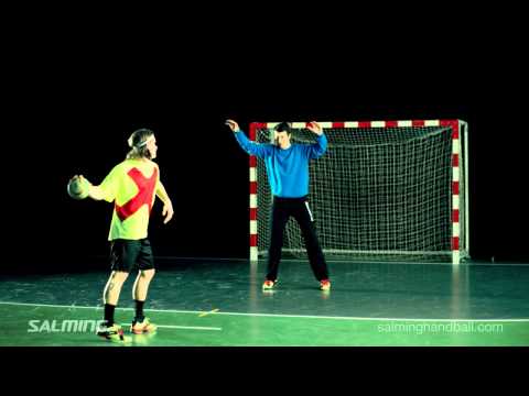 Salming Handball Torhüter - Parade mit Standbein