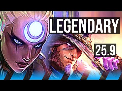 DIANA vs TWISTED FATE (MID) | 14/2/4, Legendary | EUW Master | 25.9