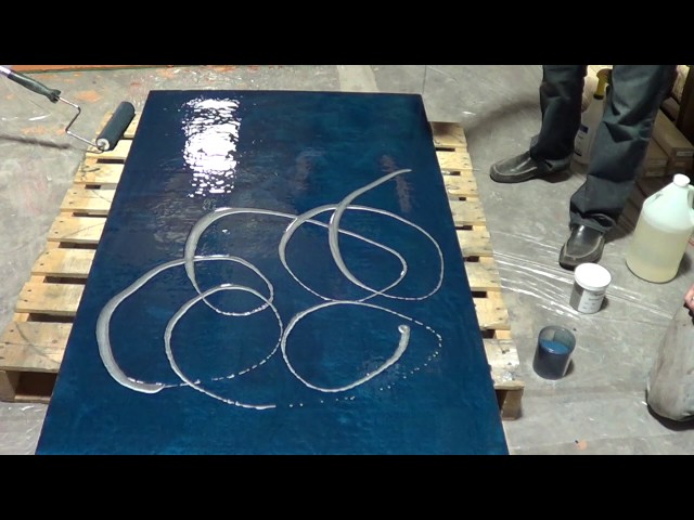 Epoxy Metallic Floor. How To Do A Metallic Epoxy Floor