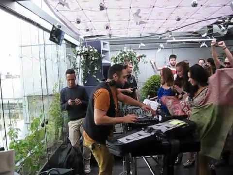Arram Mantana plays at Roof Top party (St.Petersburg,Russia 11.06.12)