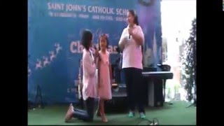 Abby (4) plays piano with Rockin Racoon, Twinkle-Twinkle Little Star, Jungle Fever, I Love You