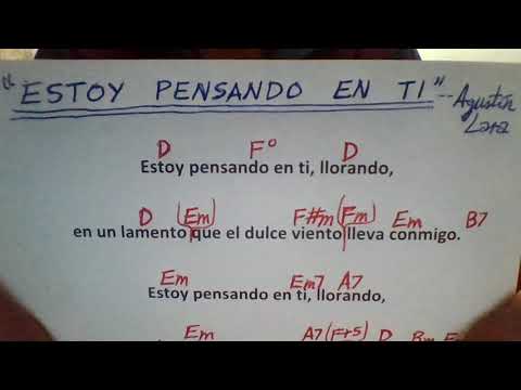 Estoy Pensando En Tí - Agustín Lara