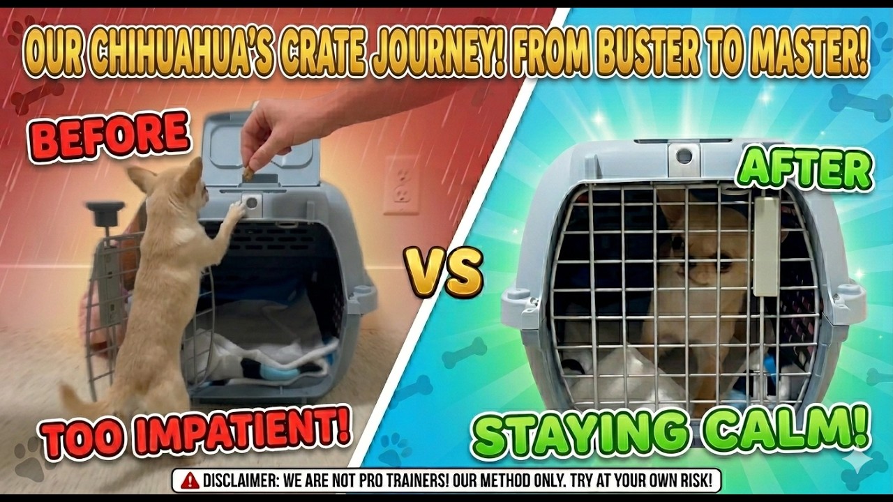 CHIHUAHUA CRATE TRAINING: FAILED TO MASTERED! BEFORE & AFTER