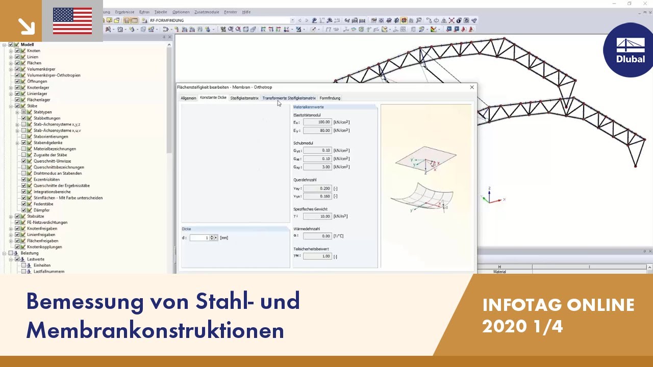 Bemessung von Stahl- und Membrankonstruktionen  | RFEM | Infotag Online | 15.12.2020 | 1/4