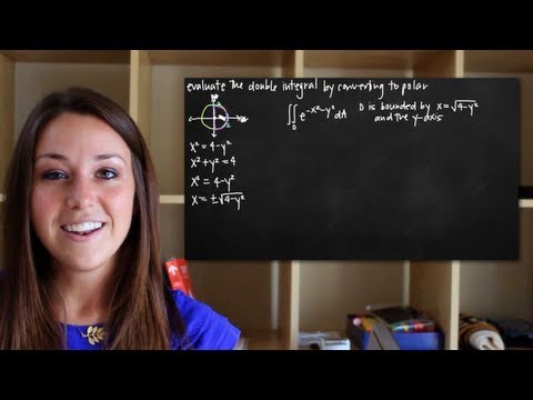 Converting double integrals to polar coordinates (KristaKingMath)