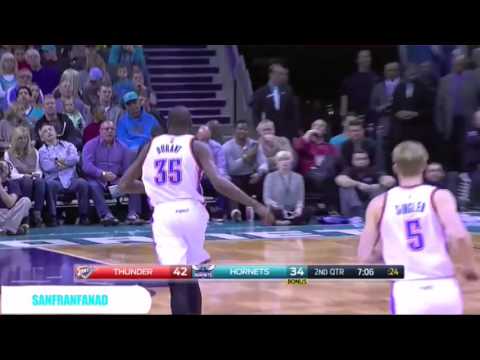 Kevin Durant at Hornets (2016.01.02)  - 29 Pts, 11 Rebs, 4 Blks (Full Highlights)