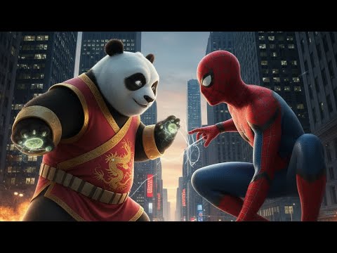 "Ultimate Showdown: Spider-Man vs Kung Fu Panda!" 🕷️🥋