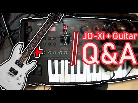 Playing a Roland JD-Xi with a guitar - Latency? Chords? Tracking? Q&A!