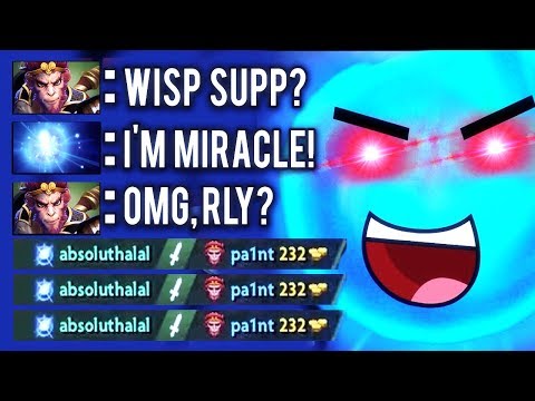 Miracle TOP 1 Carry Wisp Io in the WORLD 7.09 Meta Dota 2