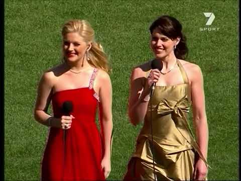2008 Grand Final National Anthem - Amanda Harrison and Lucy Durack from 'Wicked'