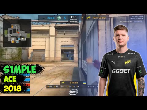 s1mple ACE Cache | s1mple highlights | s1mple vs Heroic | NaVi 2018