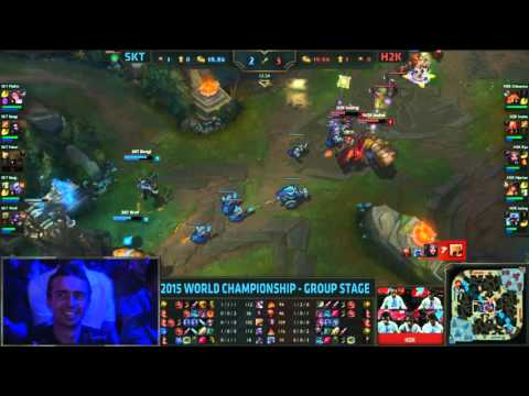 H2K vs SKT - Faker DEAD - Worlds 2015 - League of Legends