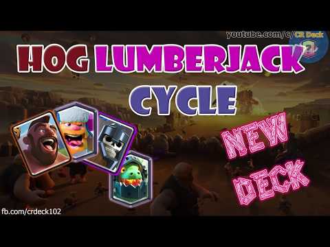 Hog Lumberjack Cycle Deck [FIX] 🔄🔄🔄 Clash Royale New Deck Hog Lumberjack Cycle | CR Deck