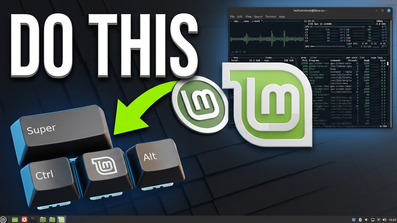 Linux Mint 22.3 Cinnamon Keyboard Shortcuts & Cheat Sheet: The Best Tricks