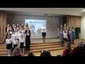 Выступление школьного хора "Дети войны", солирует Семенченко Е. (11 класс ...