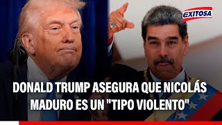 🔴🔵 Donald Trump afirma que Nicolás Maduro es un "tipo violento" y que intenta imitar sus bailes