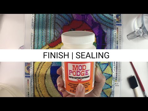 Diamond Painting - Finish | Sealing a Completed Diamond Painting