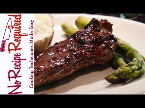 Asian Marinated Skirt Steak - NoRecipeRequired.com