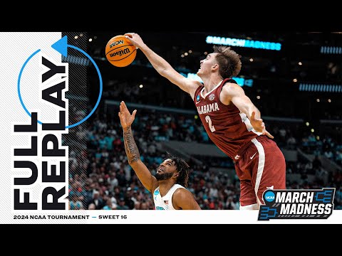Alabama vs. North Carolina: 2024 NCAA men's Sweet 16 | FULL REPLAY