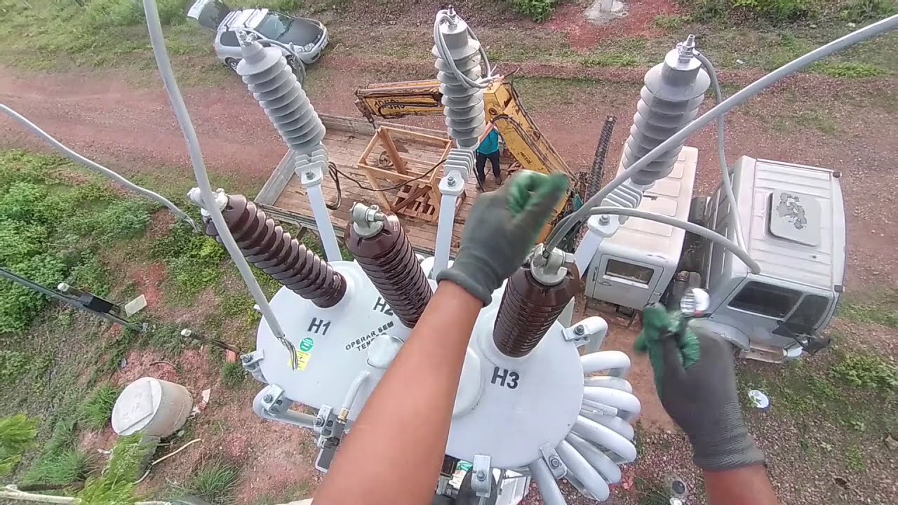 INSTALAÇÃO COMPLETO DE TRANSFORMADOR TRIFASICO.