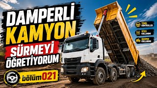 Damperli Kamyon Sürmeyi öğretiyorum! VLOG. Bölüm021