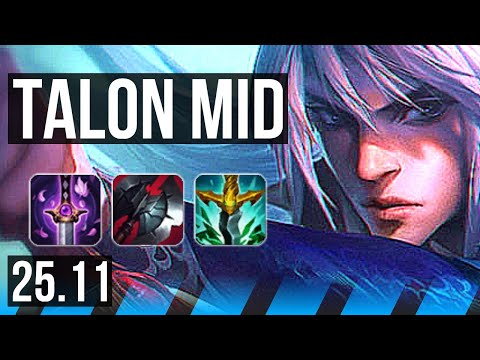 TALON vs AKALI (MID) | 10/2/9, Legendary | KR Grandmaster | 25.11