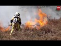 Natuurbrand tussen Echten en Ruinen