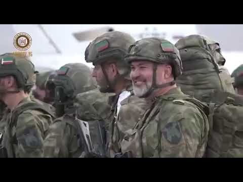 Soldiers of 2 elite Russian-Chechen special forces flew from Grozny to the special operation zone